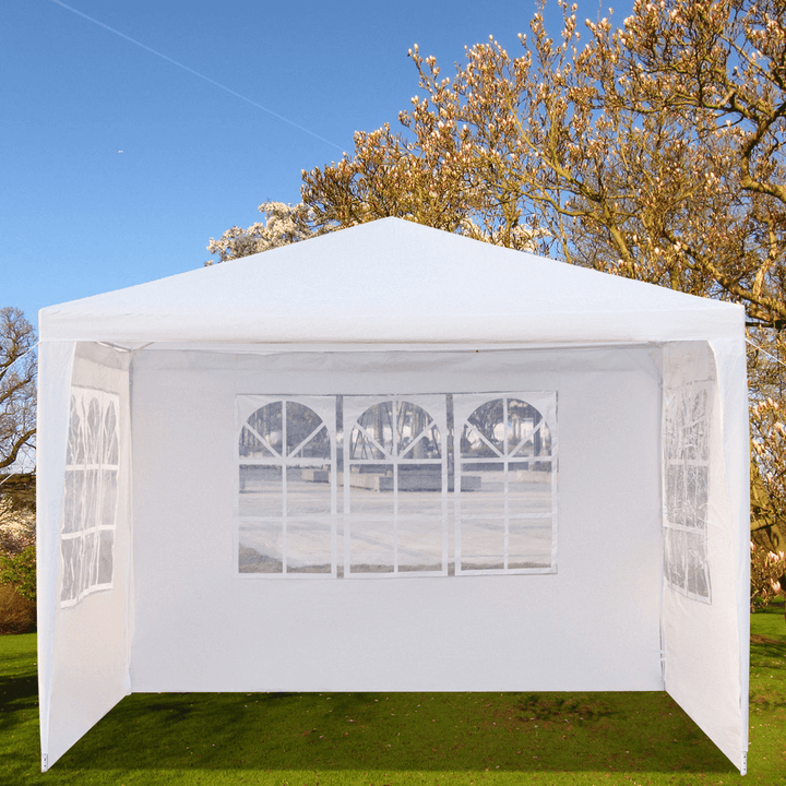 3X4M 3 Side Wall Gazebo Tent Cover Waterproof Marquee Party Wedding Sunshade Shelter Camping Tent with Window - MRSLM