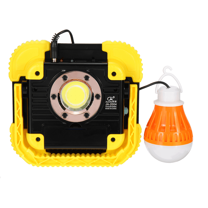 COB Solar Camping Light USB Rechargeable Waterproof Flood Light Work Lamp Floodlight for Outdoor Hiking Travel Fishing Emergency Car Repairing - MRSLM