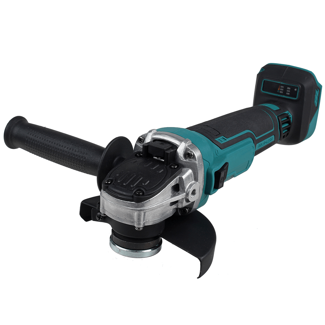 125Mm 800W Cordless Brushless Angle Grinder Cutting Tool Variable Speed Electric Polisher for Makita 18V Battery - MRSLM