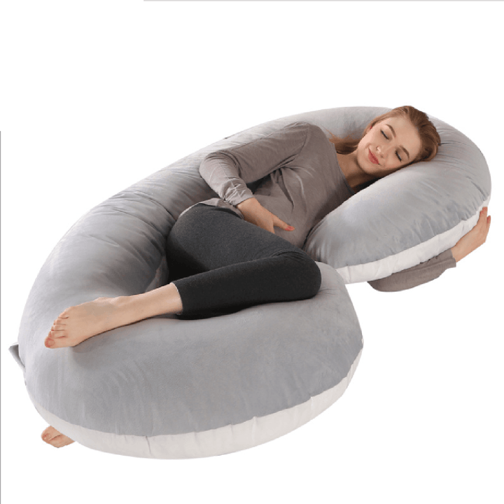 140 X 70Cm Full Body U Shape Pillow Soft Breathable Sleeping Support Pillow for Side Sleepers - MRSLM