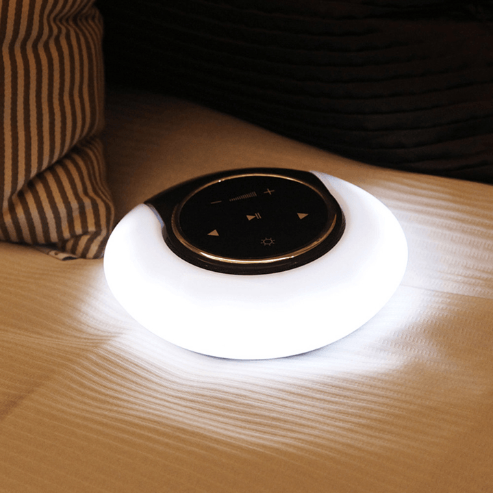 Night Light Wireless Bluetooth Speaker Stereo Sound Fingertip Touch Speaker Lamp Audio Music Player - MRSLM