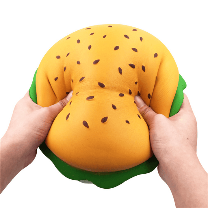 Giant Squishy Cheese Burger Humongous Hamburger 25CM Slow Rising Rebound Jumbo Gift Collection Decor Toys - MRSLM