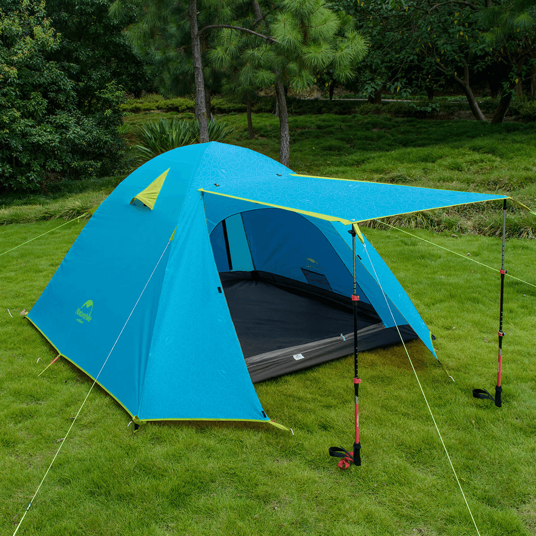 Naturehike NH15Z003-P Double Aluminum Pole Outdoor Tent Camping UPF50+ Anti-Uv PU2000 Waterproof - MRSLM