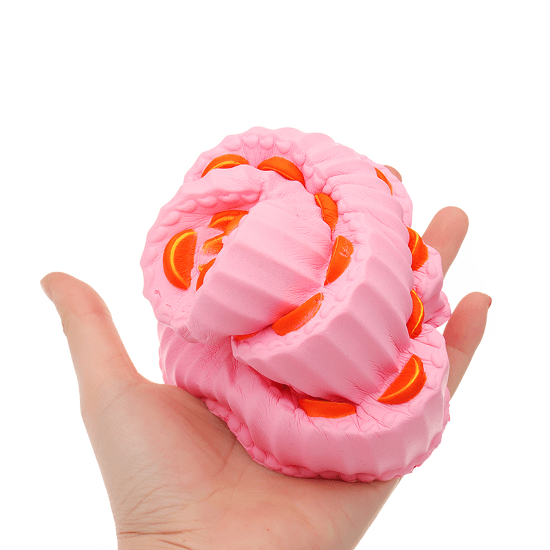 Three Layer Orange Cake Squishy 11Cm Slow Rising anti Stress Collection Gift Soft Toy - MRSLM