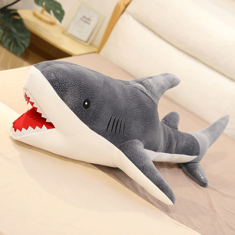 Star Rain Shark and Blue Whale Plush Toy Pillow, down Cotton Soft Doll, Rag Doll - MRSLM