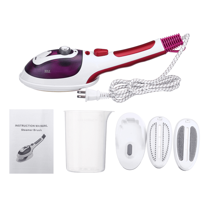 800W Multifunctional Iron Clothes Fabric Garment Steamer Hand Held for Home Travel - MRSLM