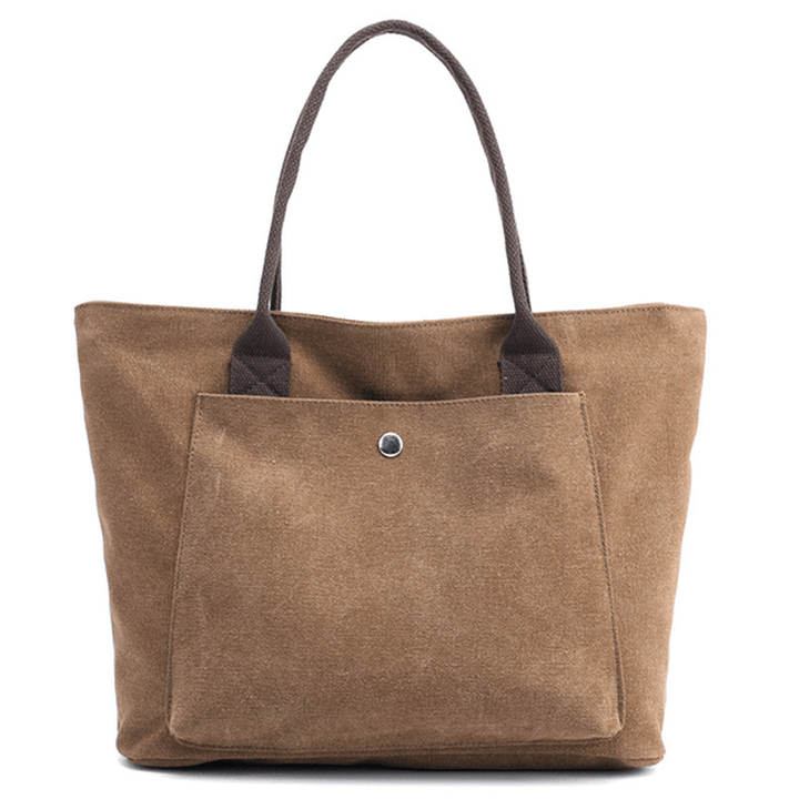 Vintage Simple Wild Tote Bags High Capacity Handbags for Women - MRSLM