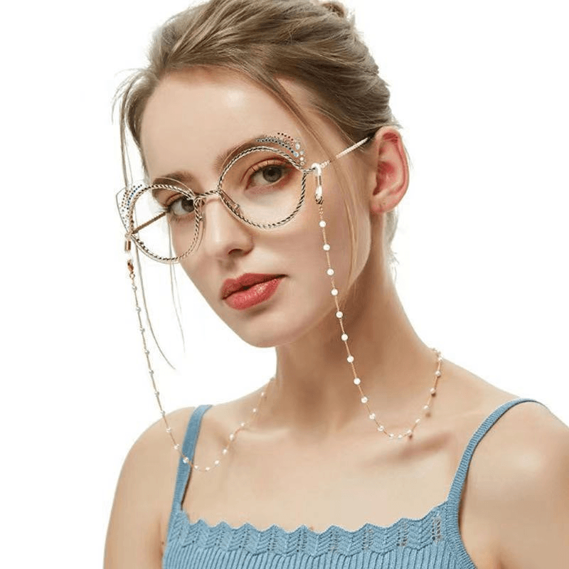 Hot Selling European and American Masks Metal Chain Glasses - MRSLM