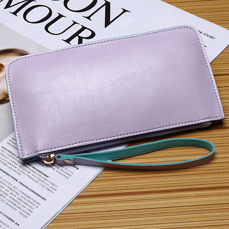 Women Ultrathin Card Holder Wallets Purse Wristlet Wallet - MRSLM