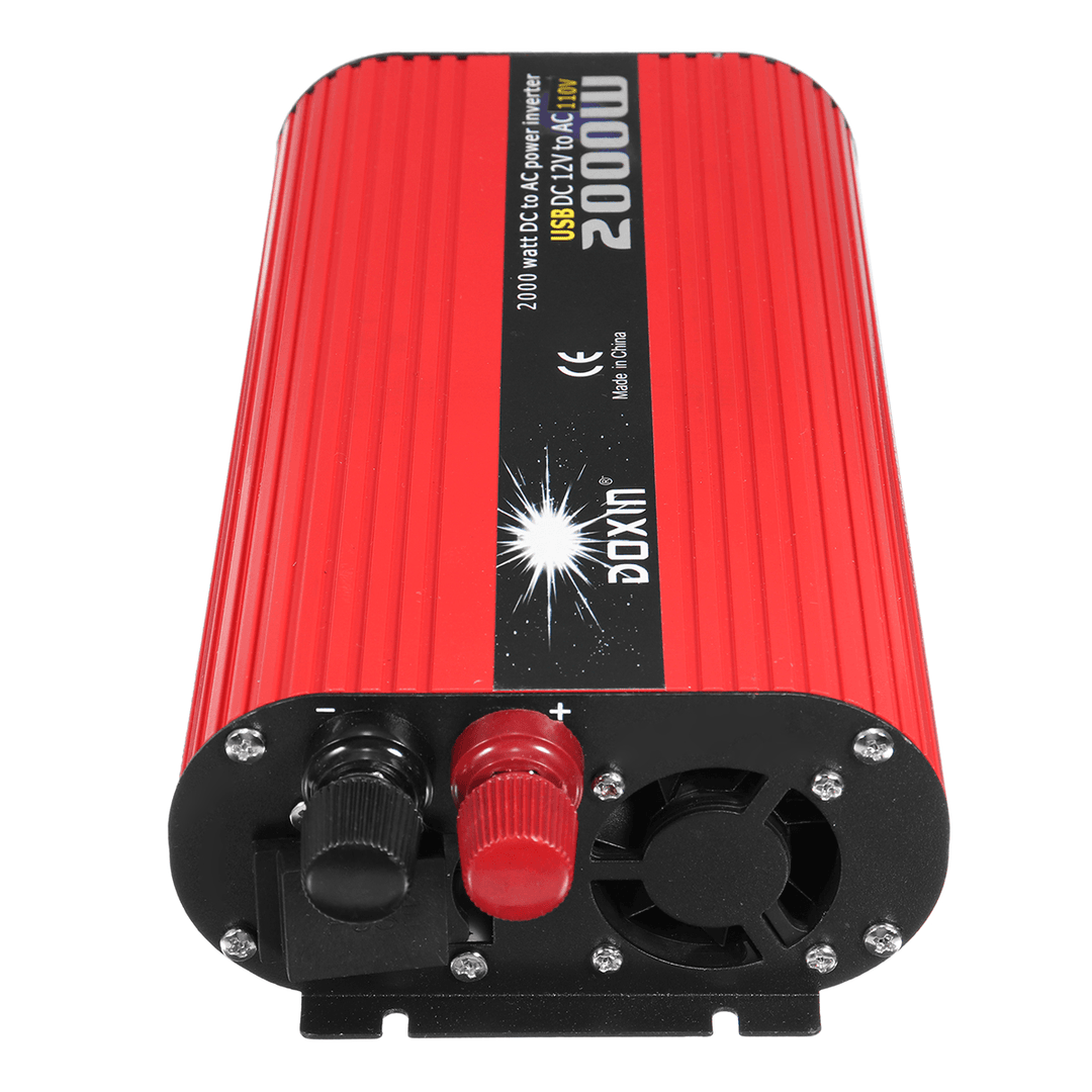 DOXIN® 2000W Solar Power Inverter DC 12V/24V to AC 220V/110V Modified Sine Wave Converter - MRSLM