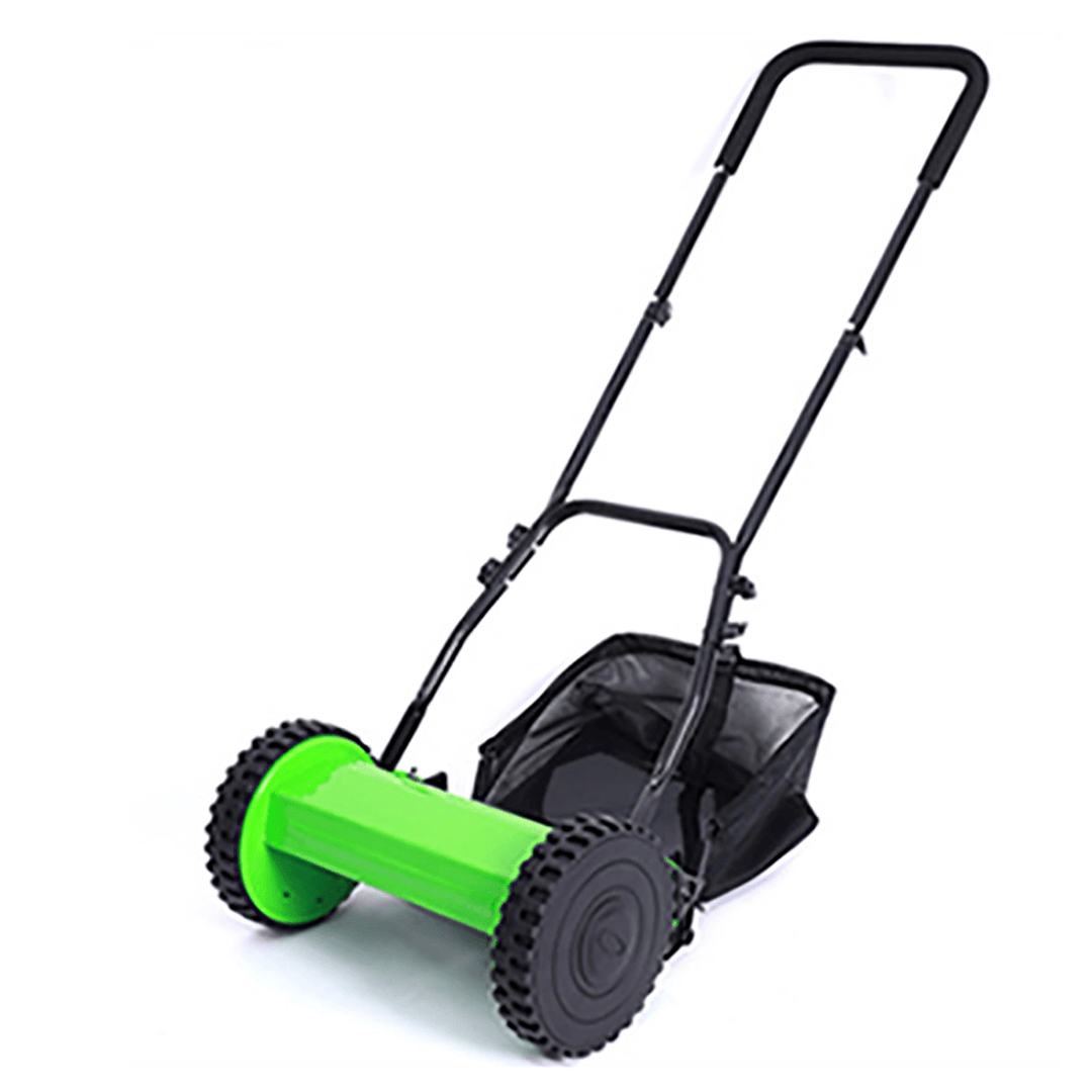 Compact Hand Push Lawn Mower Courtyard Home Reel Mower No Power Engine Lawnmower - MRSLM