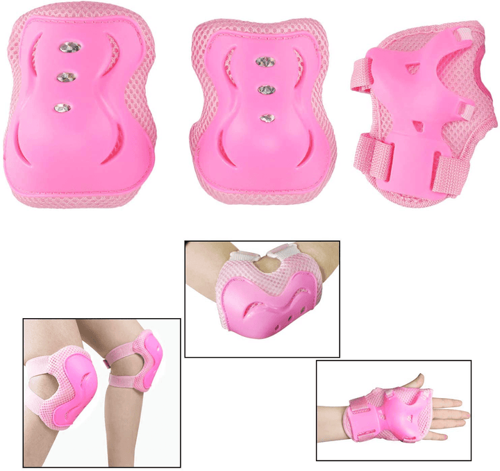 6Pcs Kids Knee Elbow Pads Children Wrist Guards Skateboard Protective Gear - MRSLM