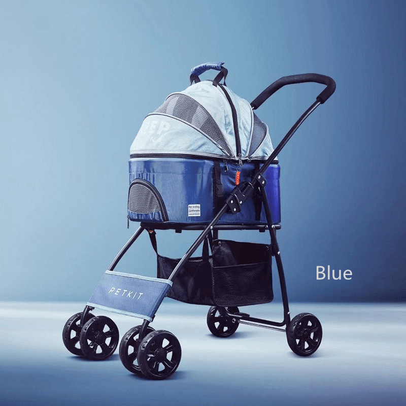 PETKIT Pet Collapsible Stroller PVC Brake Protection Enough Ventilation Removable Basket - MRSLM