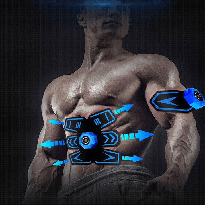 KALOAD USB Rechargeable ABS Abdominal Muscle Trainer Body Beauty Stimulator Exercise Training EMS Fitness Equipment - MRSLM