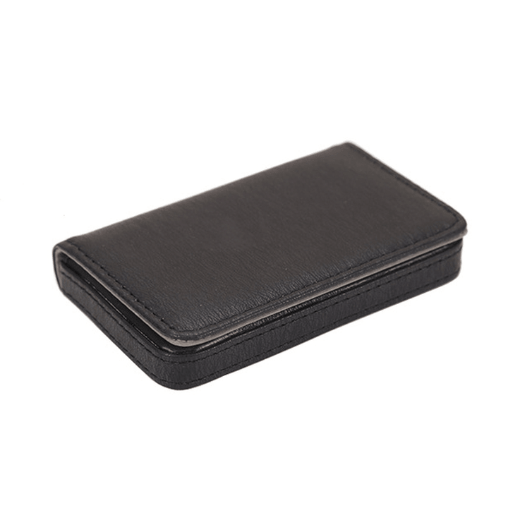 Ipree® PU Leather Card Holder Credit Card Case Portable ID Card Storage Box Men Women - MRSLM