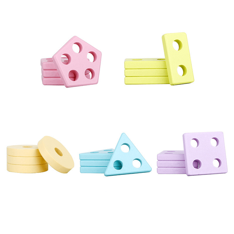 Macaron Wisdom Set of Column Matching Brick Toys - MRSLM