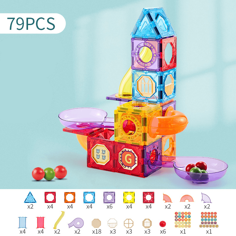 Magnetic Piece Building Block Set Diy Toy Baby Magnet Boy and Girl Puzzle Assembling - MRSLM