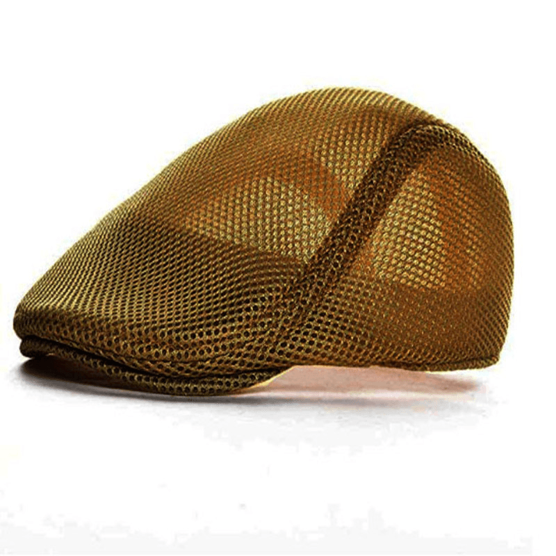 Mesh Adjustable Newsboy Beret Ivy Flat Cap - MRSLM