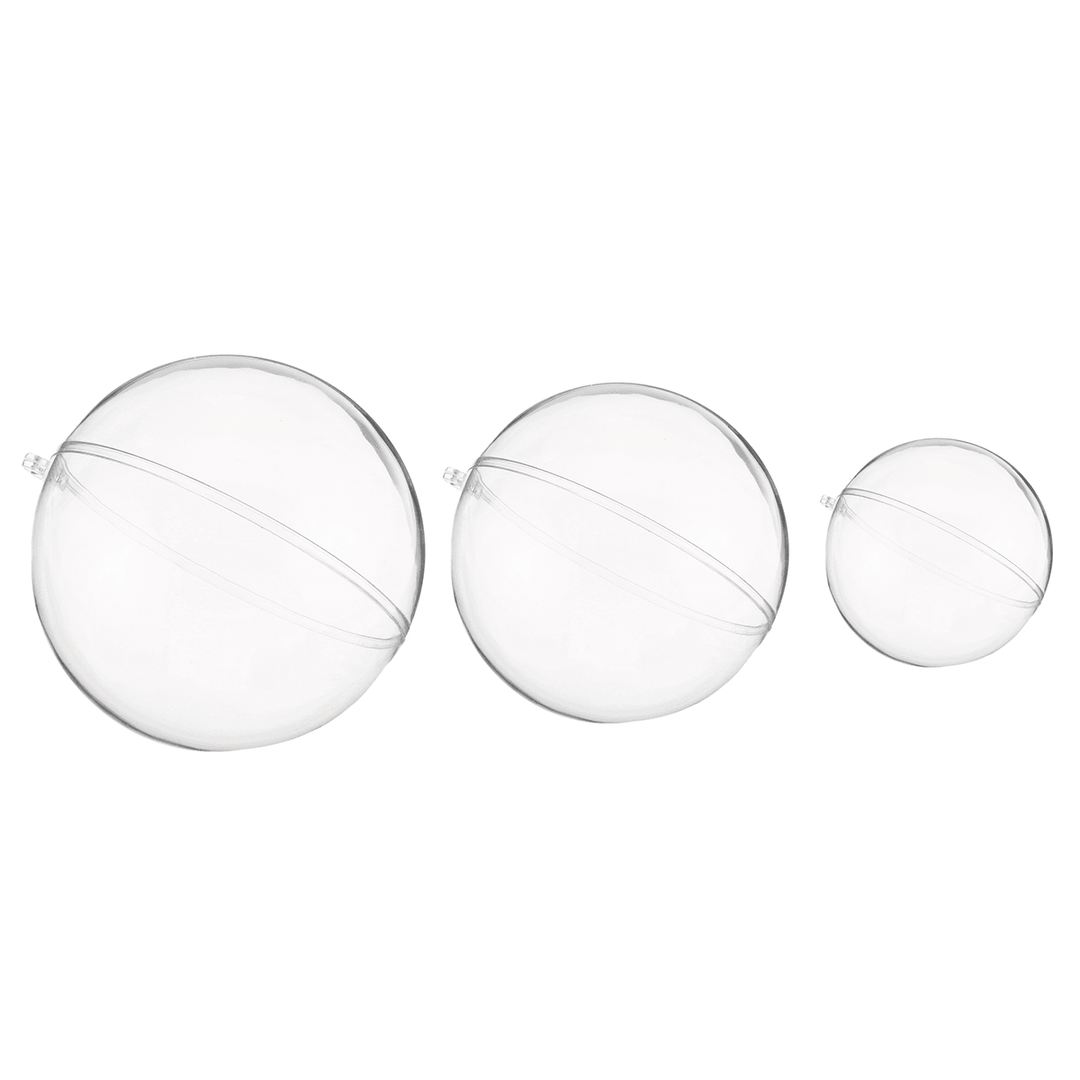 10Pcs 50/70/100/120Mm Christmas Magic Ball Clear Transparent Tree Balls Bauble Christmas Ornament Home Decorations Gift - MRSLM