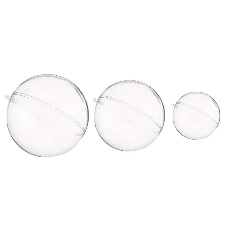 10Pcs 50/70/100/120Mm Christmas Magic Ball Clear Transparent Tree Balls Bauble Christmas Ornament Home Decorations Gift - MRSLM