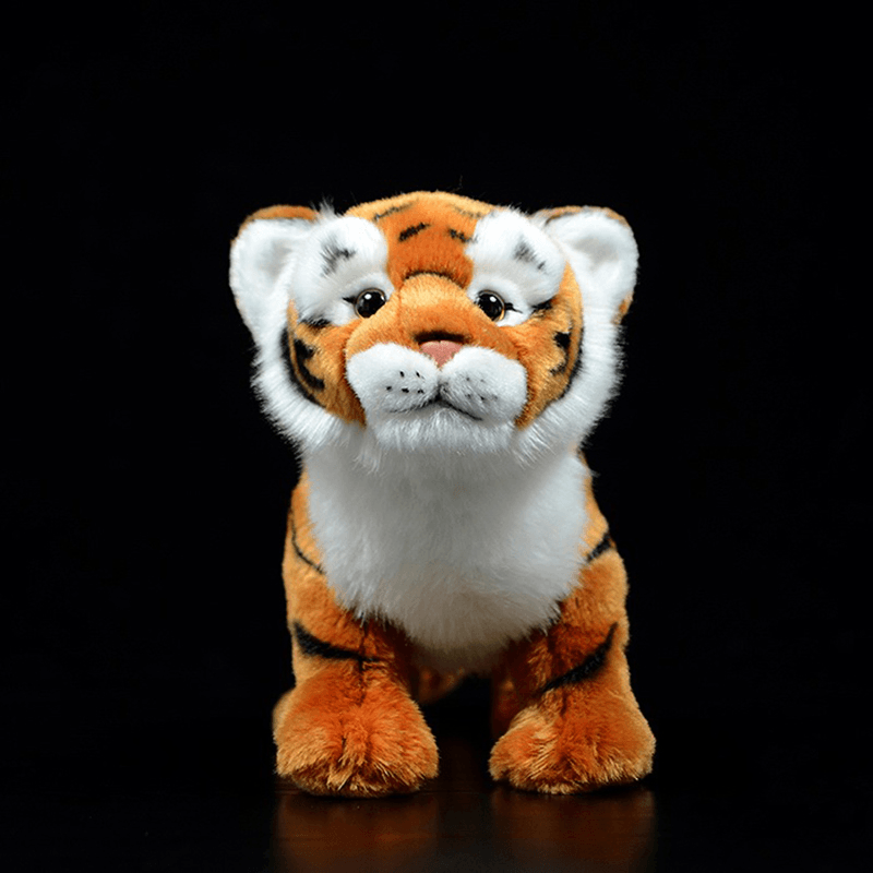 Simulation Standing Tiger Plush Toy White Cute - MRSLM