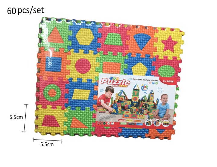 60PCS Baby Russian Alphabet Number Puzzle Mat - MRSLM