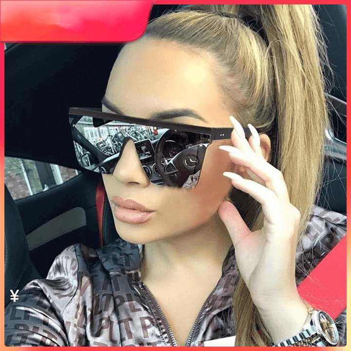 Oversize Ladies Men Large Glasses Sunglasses Accessories Round - MRSLM