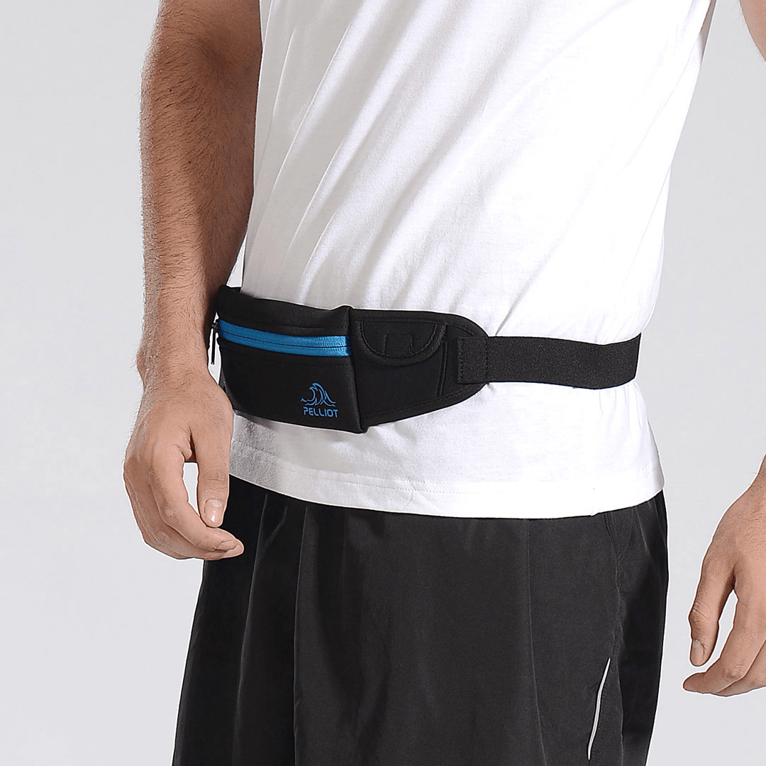 PELLIOT Running Waist Bag Large Capacity Outdoor Sports Fitness Cycling Waist Pack - MRSLM