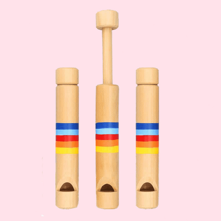 Wooden Pull Wooden Flute Early Childhood Education Musical Instrument - MRSLM