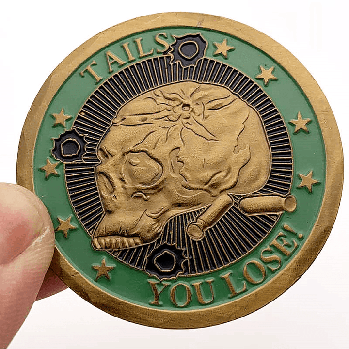 Skull Helmet Commemorative Coin Collection Sniper Custom Coin Lucky Gold-Plated Commemorative Coin - MRSLM