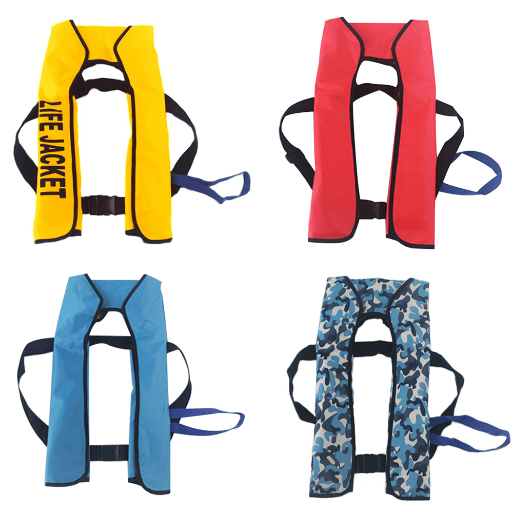 Automatic Inflatable Life Jacket Outdoor Portable Life Vest Adult for Water Boating Survival Life Vest Swimming Survival - MRSLM