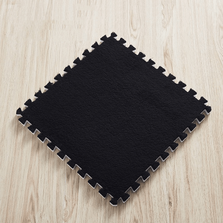 10 Pcs 30X30X1Cm Children EVA Suede Mats Stitching Carpet Floor Mat Comfortable Soft Anti-Skid Play Pad for Living Room Bedroom - MRSLM
