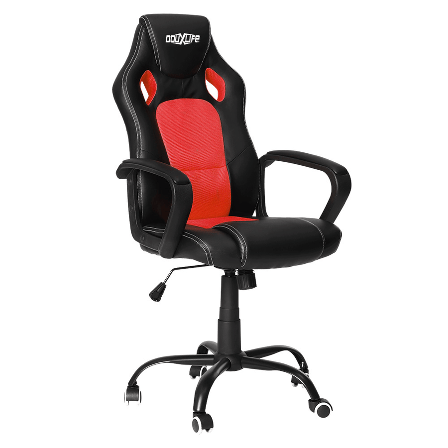 Douxlife® Classic GC-CL01 Gaming Chair Flexible Rocking Design with PU Material High Breathability Mesh Widened Seat for Home Office - MRSLM