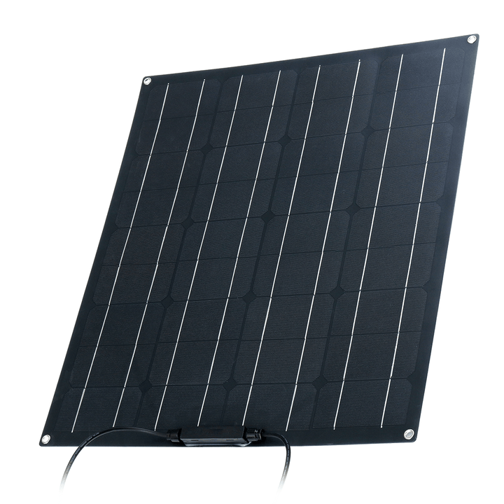 50W Solar Panel Matte Texture Field Vehicles Emergency Charger with 4 Protective Corners - MRSLM