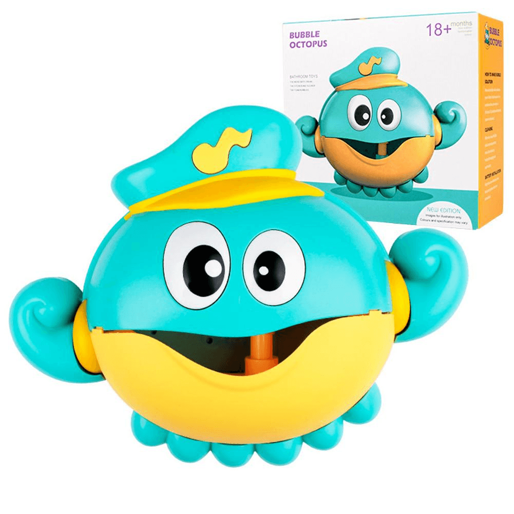 Baby Bath Automatic Bubble Blower Octopus Music Toy - MRSLM