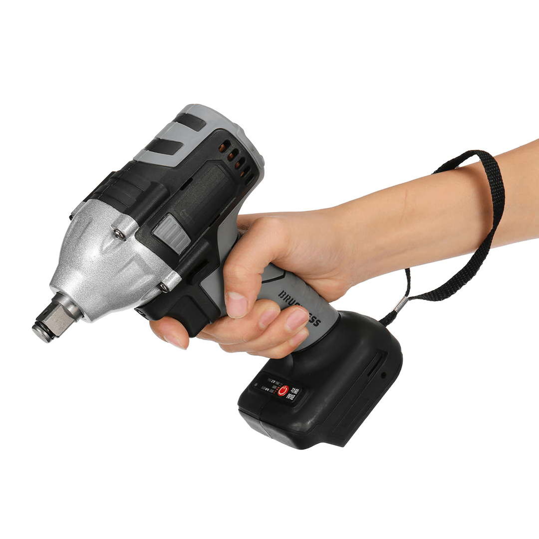 Gray Cordless Brushless Impact Wrench Drill Drive Machine for Makita 18V Battery - MRSLM