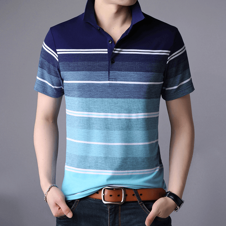 Mens Short Sleeve T-Shirt Casual Top Shirts - MRSLM