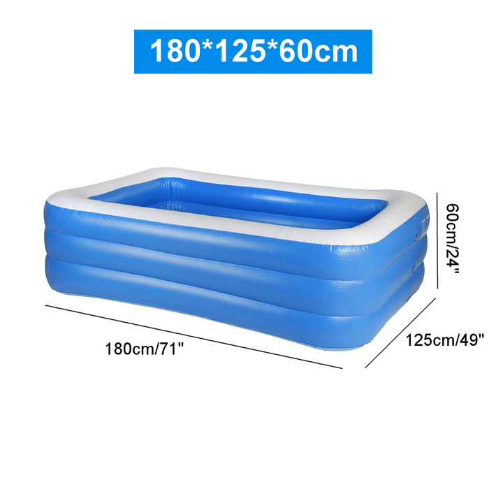 PVC Thickened Children'S Inflatable Swimming Pool Children'S Pool Capacity Large Bath Tub Outdoor Indoor - MRSLM