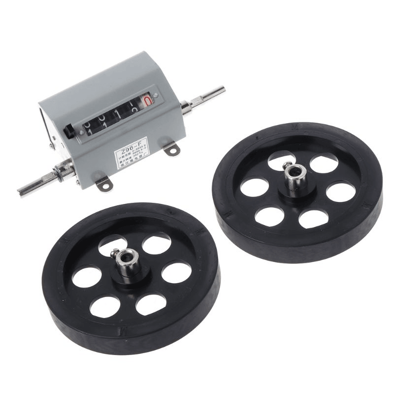 Z96-F 0-9999.9M Mechanical Length Distance Meter Counter Double Rolling Wheel - MRSLM