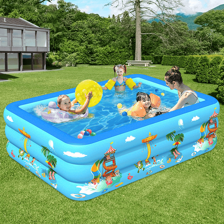 Inflatable Swimming Pool Family Swimming Pool Children Pool Outdoor Water Play Kids Toys - MRSLM