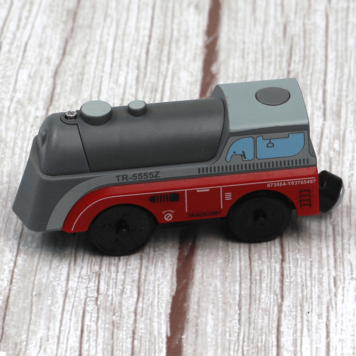 Magnetic Electric Locomotive Compatible with Wooden Rail Cars - MRSLM