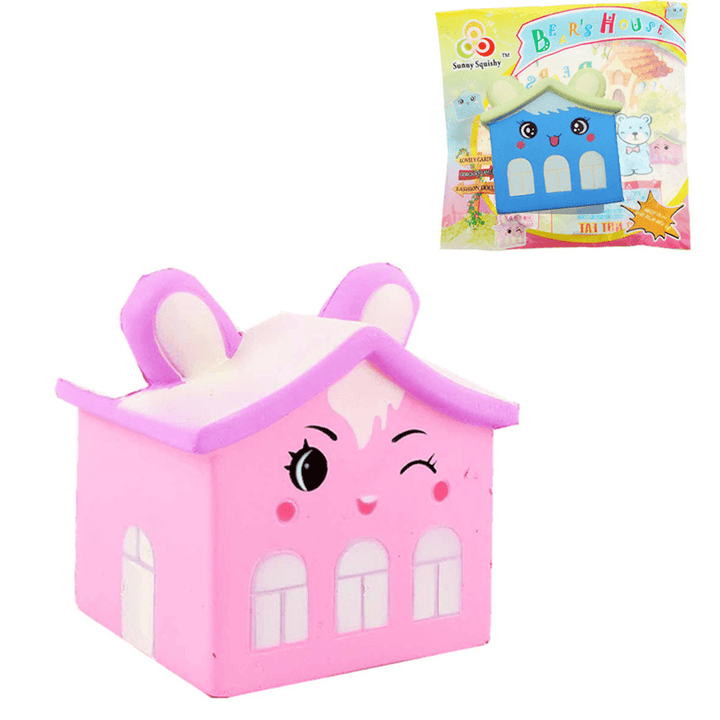 Sunny Squishy Bear House 8*11*8.5Cm Slow Rising with Packaging Collection Gift Soft Toy - MRSLM