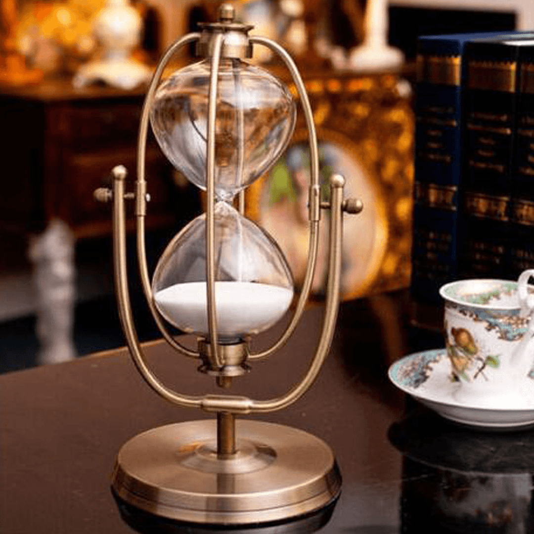 30 Minute Rolating Sand Hourglass Sandglass Sand Timer Clock Home Room Decorations Gift - MRSLM