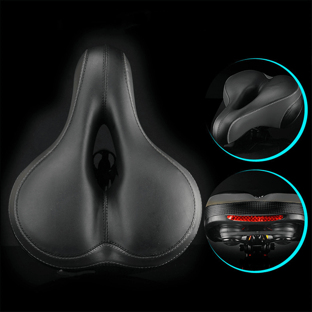 BIKIGHT PU Waterproof Vibration Damping Anti-Slip Abrasion Resistant Comfortable Universal Fit Saddle Bike Saddles - MRSLM