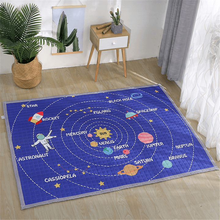 Polyester Baby Play Mat Crawling Kids Game Gym Activity Carpet Blanket Floor Rug - MRSLM