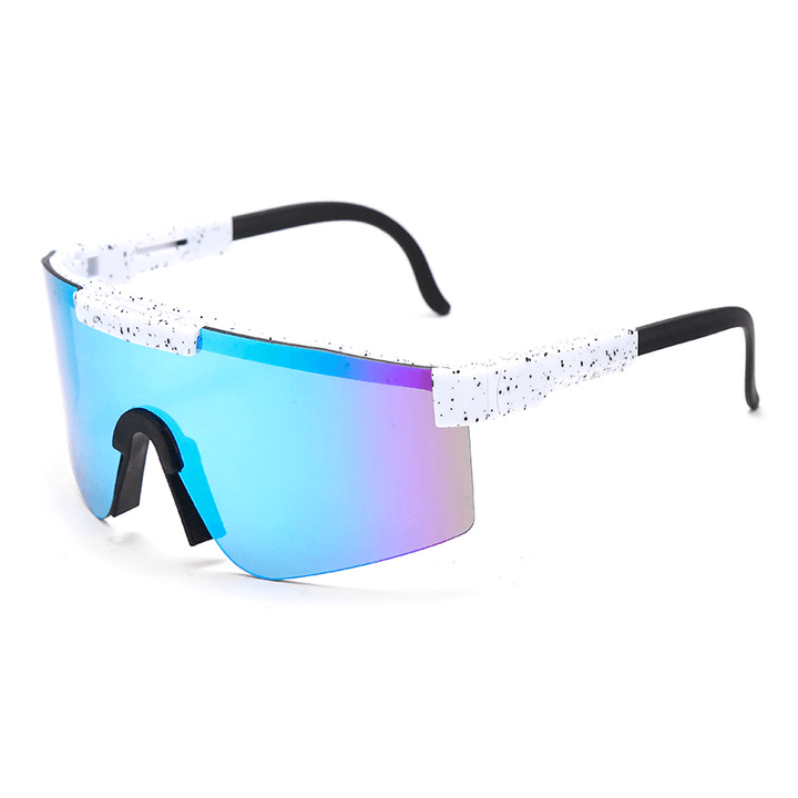 Colorful Full Electroplating Real Film Sports Sunglasses - MRSLM