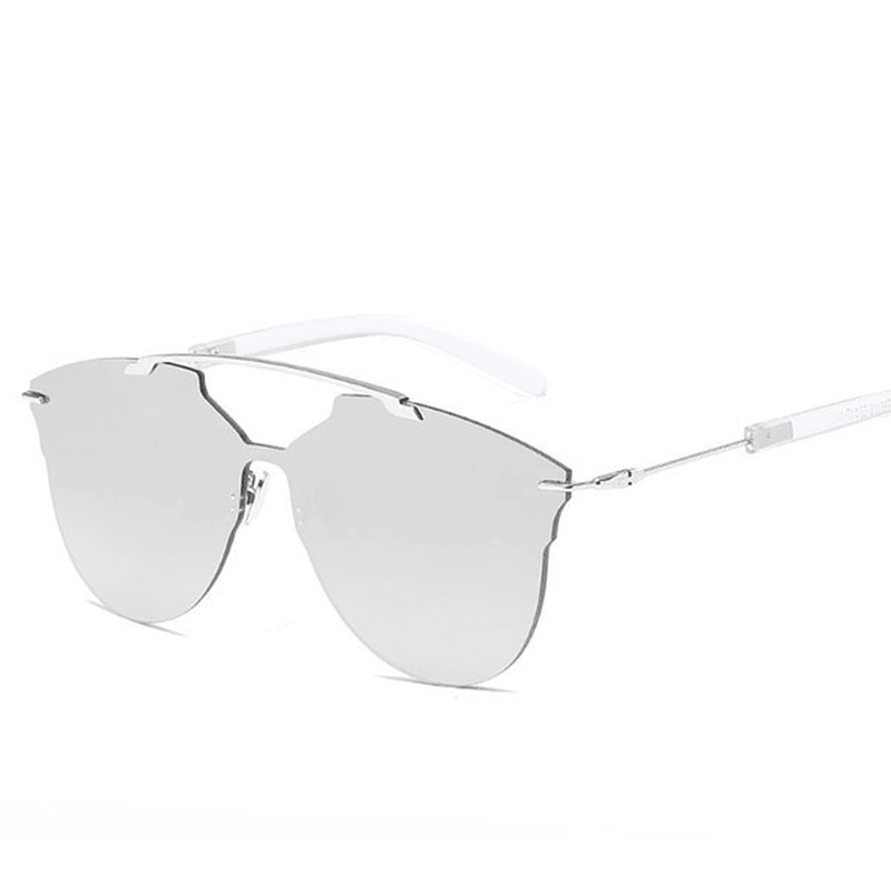 Men Women Thin Metal Frame Sunglasses Casual Outdoor Anti-Uv HD Eyeglaases - MRSLM