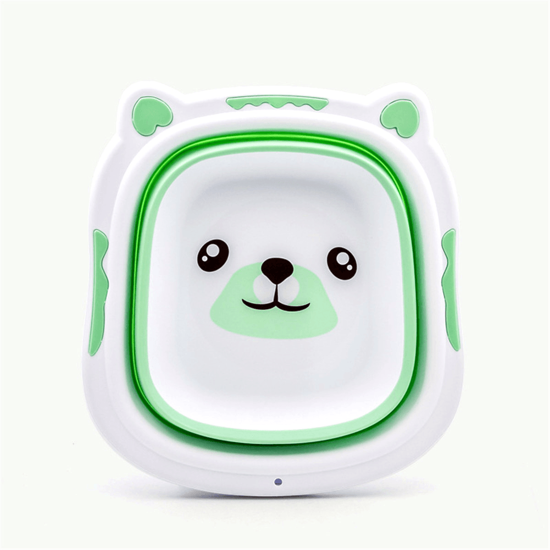 Baby Portable Folding Basin Washbasin for Kids Cute Cartoon Foldable Bath Tub - MRSLM