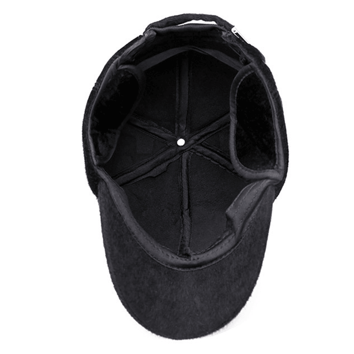 Artificial Marten Hair Earmuffs Baseball Cap Peaked Hat - MRSLM