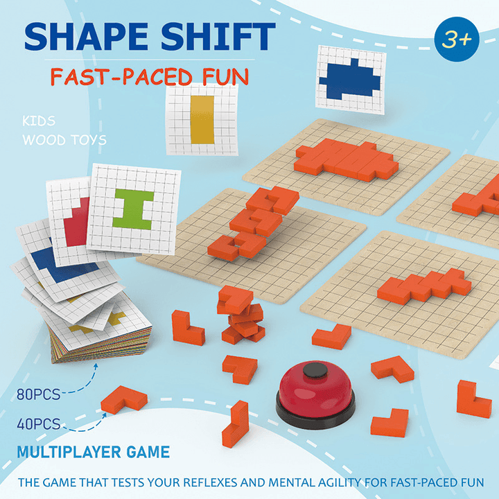 Shape Change Multiplayer Battle Game Parent-Child Table Game - MRSLM